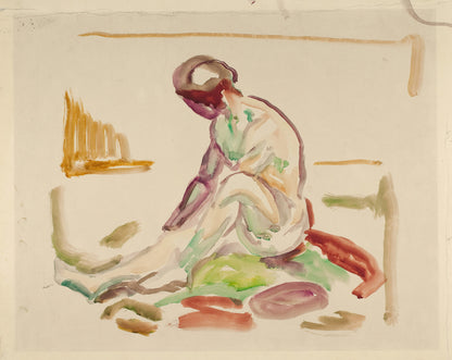 Sittende akt, 1919