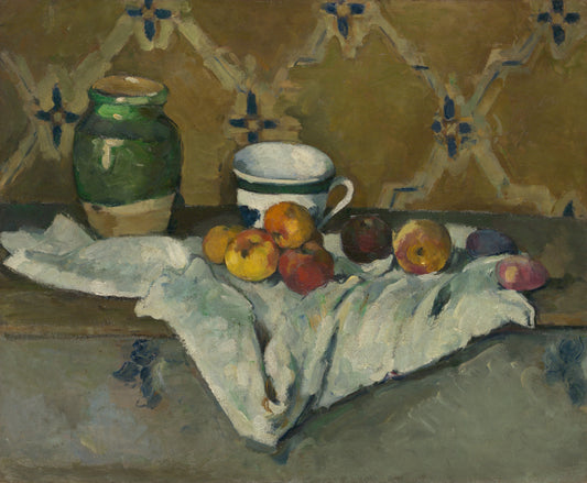 Still Life with Jar, Cup, and Apples, 1887